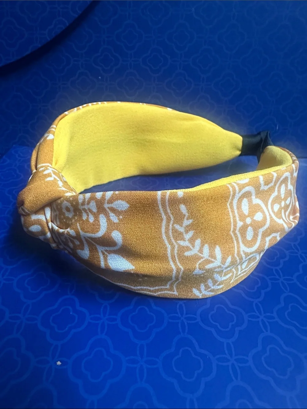 Yellow Floral Knot Headband - Women's Accessory